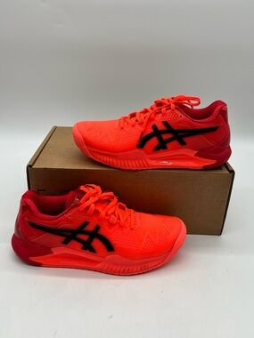 Asics Gel-Resolution 8 Tokyo Men 6 Women 7.5 Sunrise Red Eclipse Tennis Shoes